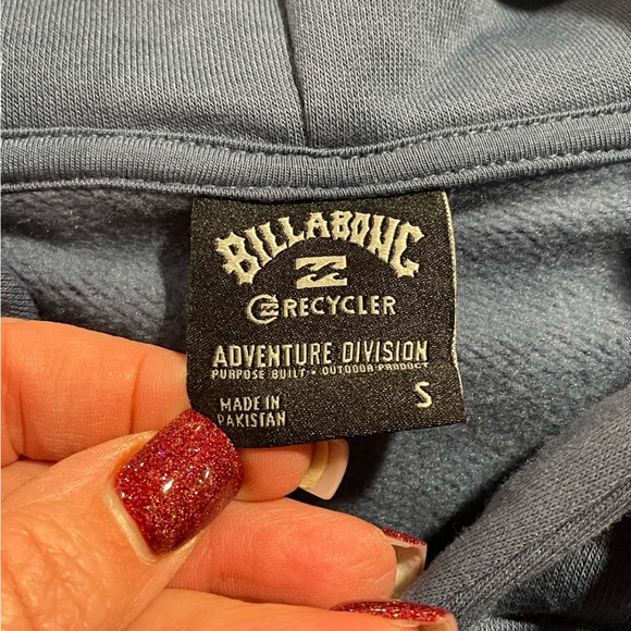 ☀️ *NWT* Billabong Men's Medium Compass Pullover Hoodie Navy Surf Beach Grunge - Picture 10 of 14